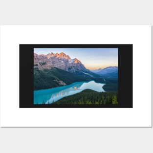 First Light at Peyto Lake Posters and Art